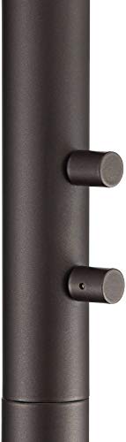 Franklin Iron Works Warwick Industrial Torchiere Tree Floor Lamp LED 3-Light Edison 71.5" Tall Tiger Bronze Metal Clear Seedy Glass Shade for Living Room Reading House Bedroom Home