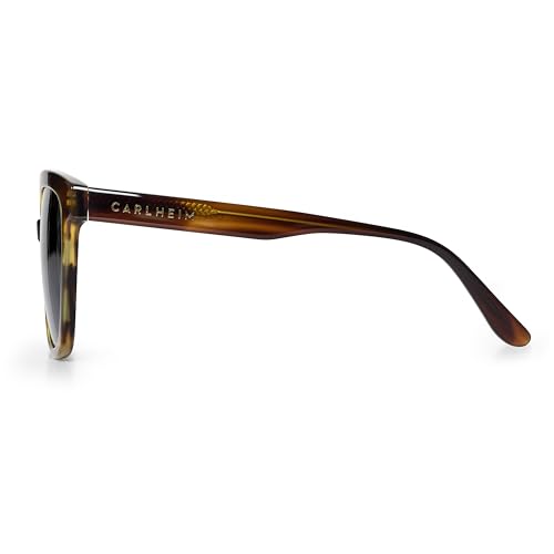 Women's dark lens UV400 Mona sunglasses, polarised lenses, brown, square, black, 133mm3