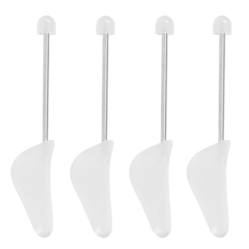 XiangJunly 2 PairsShoe Trees for Men, Shoe Stretchers MensShoe Shaper Holders, Adjustable Spiral Spring Shoe Expander Shaper Stretcher for UK 6-11/EU 39-45 (White)