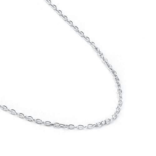 Chaîne de boîte en argent sterling pour femme, un collier intemporel de 1,4-3MM