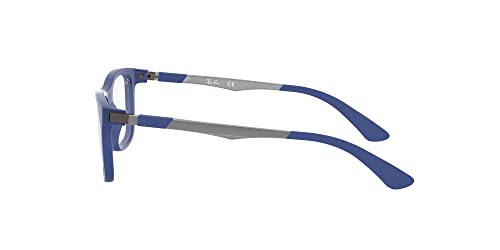 Ray-Ban Junior RY1549 Square Prescription Eyeglass Frames, Matte Blue/Demo Lens, 48 mm by Ray-Ban - Image 4