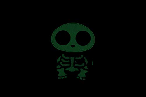 Black Glow in the Dark Skeleton Cat Crossbody Purse Small3