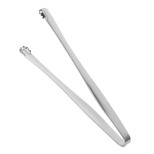 Generic Pinza in Acciaio Inossidabile Per Ghiaccio Manico Lungo Antiscivolo Strumento Multifunzionale Per Caffè Tè