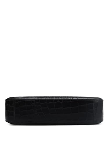Image of Da Milano Genuine Leather Black Shoulder Bag (00749OL) (Small)