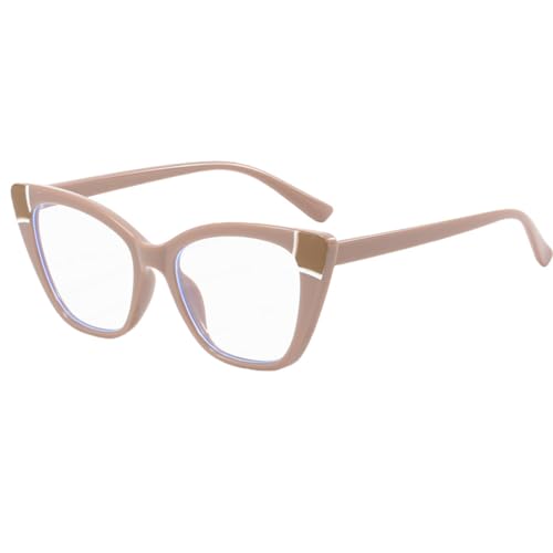 Lunettes rétro LVTFCO œil de chat rose marron, le confort élégant contre la fatigue
