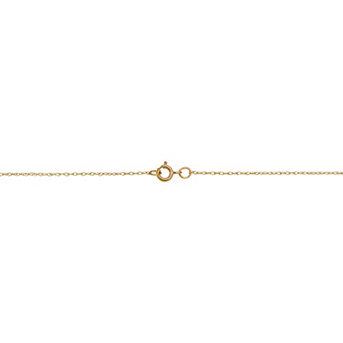 Kooljewelry Solid 14k Yellow Gold Rope Chain Necklace (0.7 mm, 0.9 mm, 1 mm or 1.3 mm)