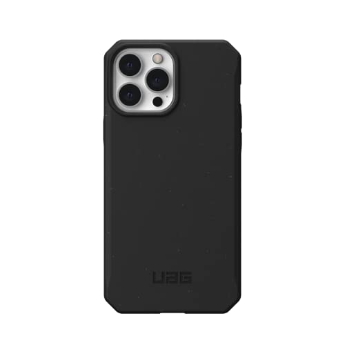 Urban Armor Gear UAG iPhone 13 Pro Max Case, Outback 100% Biodegradable, Compostable & Eco-Friendly Protective Case/Cover Designed for iPhone 13 Pro Max (6.7-Inch) Wireless Charging Compatible -Black