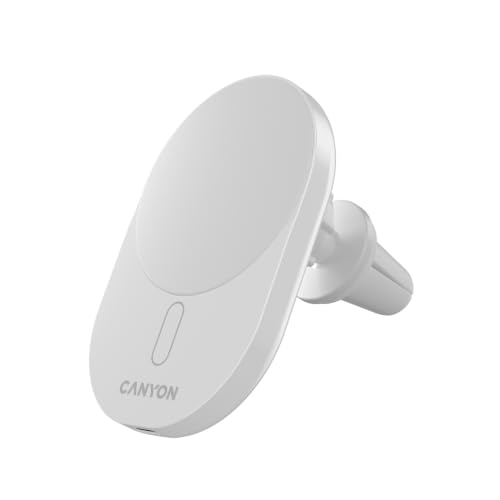 Cargador magnético para coche CANYON OnGrip 105 Qi2 de 15 W en color blanco