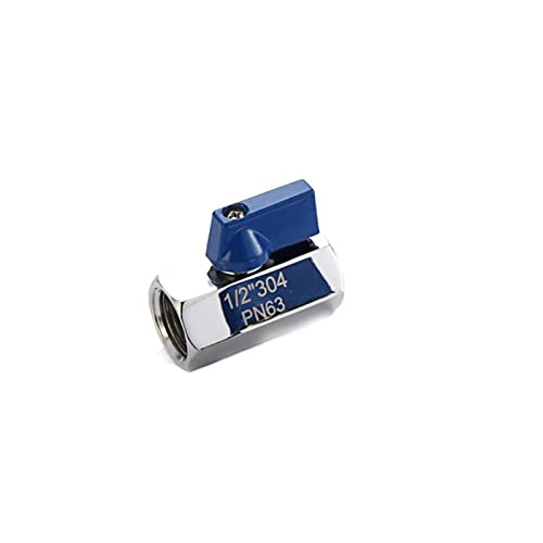 Mini válvula de bola en acero inox 304 con rosca de 1/2 pulgada resistente 2