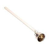  Cabilock 1 Pièce Extincteur à Bougie Cône Exploité avec Ancien Égouttage Outil à Bougie à Long Manche Couvercle D\'extinction De Bougie Golden Couvercle De Mèche De Bougie * 1