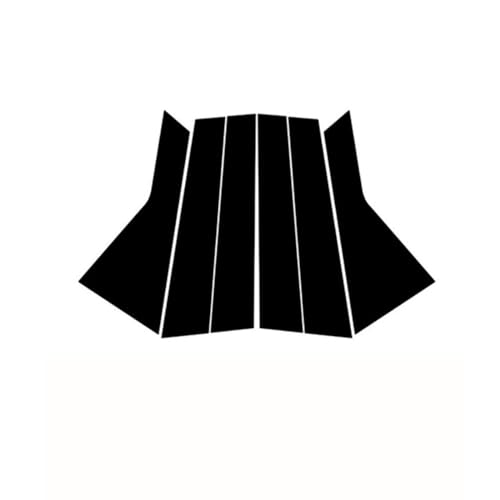 Postes de pilar negro piano brillante para coche Kia Sorento 2021-2023