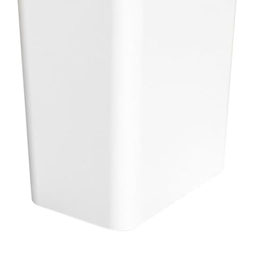 Caneca de basura plástica rectangular 15L blanca miniatura 6