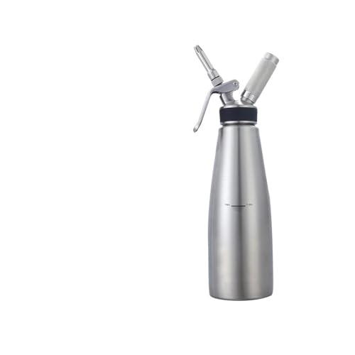 Tyoksiエスプーマ スパークリング エスプーマ機業務用/家庭用500ml・1000mlサイズ選べるミルクフォーマー CO2 発泡性の泡 ムース クリーム絞り器バブルデザートツールステンレス鋼 ハンドミキサー 調理器具 菓子作り用 家庭用 誕生日 (10