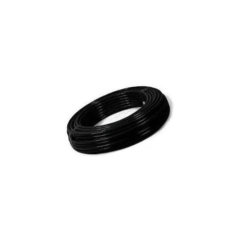 PneumaticPlus 1/4 inch Tubing 100 ft Roll (Black) Polyurethane for Air Compressor/Garden, WOG Water Oil Gas Cover