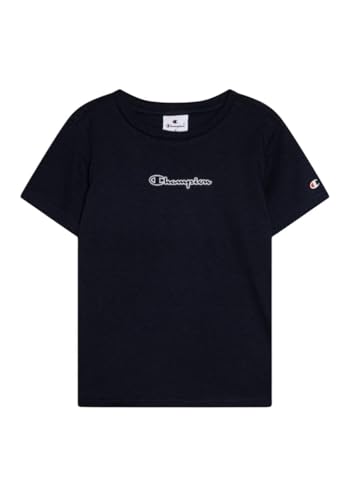Champion Jungen Legacy Boy-Graphic Crewneck with Large Logo T-Shirt, Blau (Bs501), 15-16 Jahre
