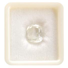 Saphir blanc non chauffé de 3,25 carats, une gemme naturelle pure et certifiée pour haute joaillerie