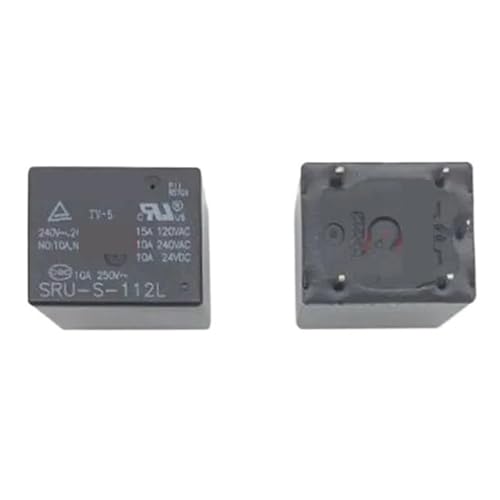 Relé SRU-S-112L componente electrónico conmutador de 12V CC 5 pines para PCB 2