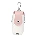 Lljsszr Golf Ball Waist Bag for 2 Golf Balls Attraction Closure with Buckle Clip Portable Storage Case, White and Pink