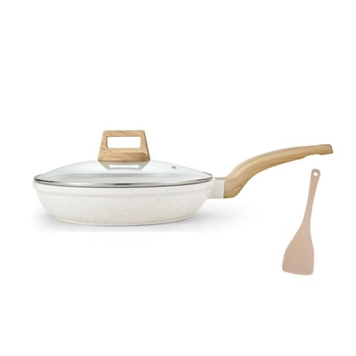 NQYZZFA Sartén De Cerámica Antiadherente Con Mango Resistente Al Calor, Sartén Premium Para Tortillas, Apta Para Cocinas De Inducción, Eléctricas Y De Gas, Libre De PFOS Y PFOA.,B,24CM