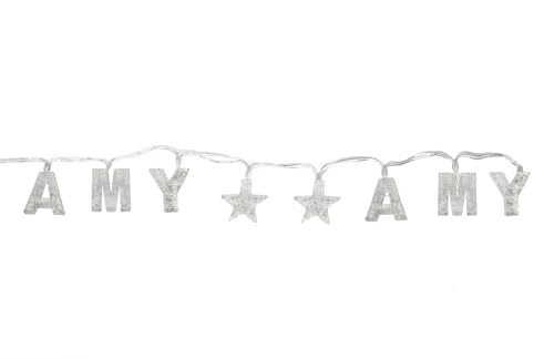Guirlande lumineuse d'intérieur LED à suspendre prénom déco Amy