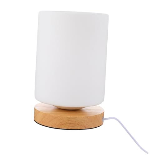 Lámpara de Mesa Cilíndrica con Luz Cálida y USB miniatura 5