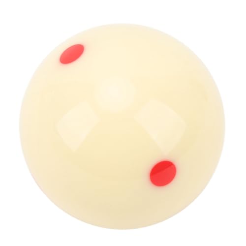 Bola de billar blanca de resina con 6 puntos rojos y superficie antiarañazos de 57mm
