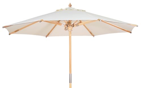 Kai Wiechmann Sonnenschirm 300 cm weiß stylisch Windauslass UPF 50