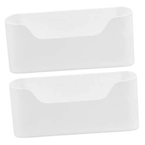 Alipis 2Pcs Adhesive Cabinet Door Organizer Wall Mounted Storage for Kitchen Bathroom No Drilling Required Space Saving Holder for Sundries and Stationery