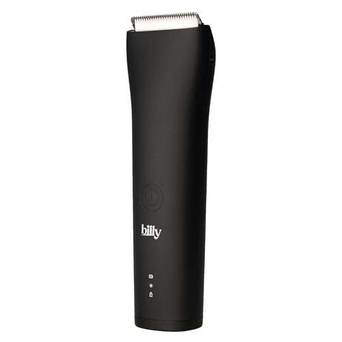 billy Rifinitore Intimo Anti-Taglio Uomo Donna Zone Sensibili - Lama Ceramica Anti-Taglio Anti-Peli Incarniti - Impermeabile - 5 Altezze (0-12mm) LED - USB-C - Peli Pubici