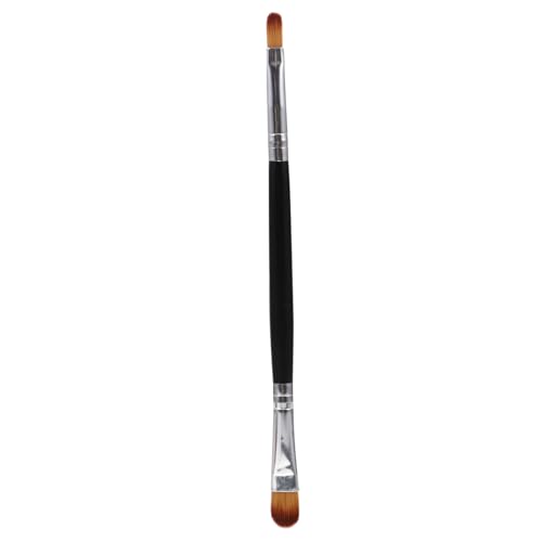 FOMIYES 1Pcs Double Head Eye Shadow Brush with Handle and Silver Tube for Precision Makeup Application for Eyeshadows Versatile Cosmetic Tool