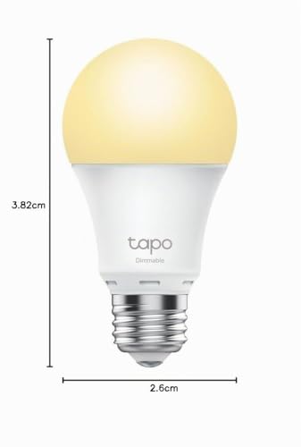 Miniatura 11 de Tapo Tapol510e2-Pack Tp-Link Bombilla Led Inteligente, Bombilla Wifi Sin Necesidad De Hub, Regulable,E27, 8.7w 806lm, Compatible Alexa, Echo Y Google Home, Blanco Cálido 2700k, 2 Unidad