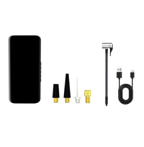 Bomba de aire inalámbrica y compresor portátil recargable con linterna LED
