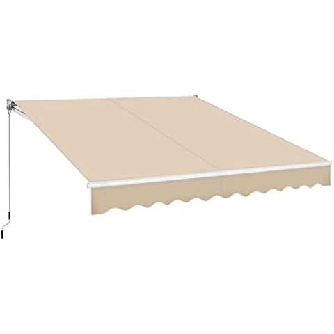 Yaheetech 3x2.5m Manual Retractable Awning Cover