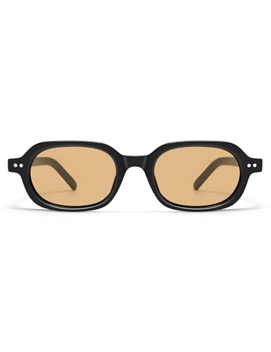 Retro Small Rectangle Sunglasses for Women Mens Trendy Rounded Square Sunnies AP3749