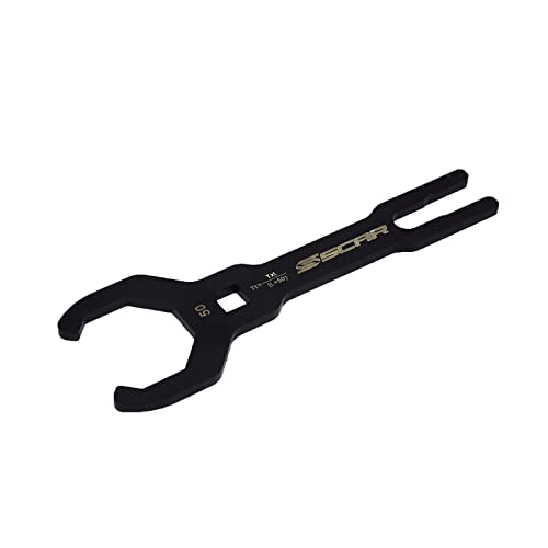 Image of SCAR SHOWA Fork Top Cap Wrench Tool Compatible with HONDA CRF 250 450 CRF250R CRF450R CRF-X CRF-L 04-26 OHLINS SUZUKI RM RMZ 125 250 450 RM-Z RM-Z250 RM-Z450 05-26 KAWASAKI KX250F KX450F KX450X 06-26
