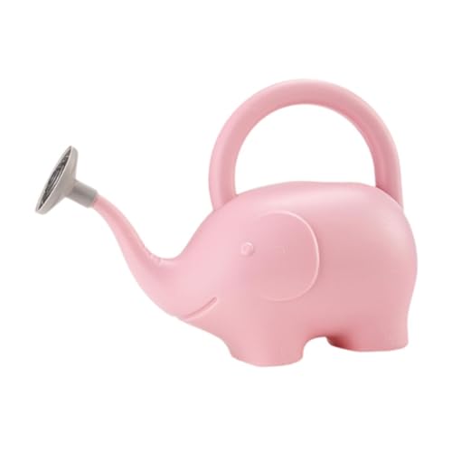 Whtkoph Regadera Elegante para Plantas de Interior Regadera con Rociador Extraíble Maceta para Bonsái y Regadera para Césped en Material PP Adecuada para, Rosa