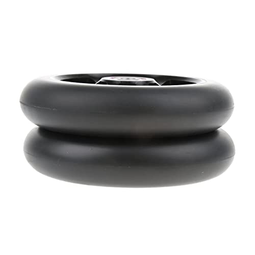 Roues trottinette 110mm aluminium polyuréthane noir avec roulement