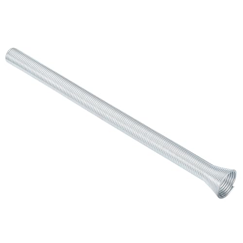 QUARKZMAN 13.78''X0.65'' Piegatrice a Molla per Tubo OD 5/8'' Piegatrice a Molla per Tubo Rame Piegatrice a Spirale per Tubo Rame Alluminio e Tubo Acciaio Parete Sottile Argento