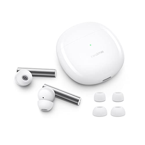 realme Buds Air 2 Wireless Earbuds,ANC Bluetooth Earbuds 25dB,Bluetooth Headphones Fast Charge & 25H Playtime with Charging Case,Wireless Headphones Fast Pair,Touch Control,IPX5 for Android & Apple