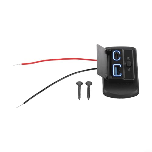 Adaptador de carga rápida USB dual de 12 V para coches PD3 0 y 0, seguro y seguro para todas tus necesidades de carga (C+C (A+C (18 W + PD30 W))