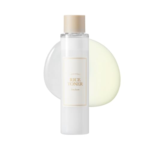 I'm from Rice Toner, Milky Toner for Glowing Skin, Korean Rice, Glow Essence with Niacinamide, Hydrating for Dry, Dull, Combination Skin, Vegan, Fragrance Free, Glass Skin 5.07 Fl Oz