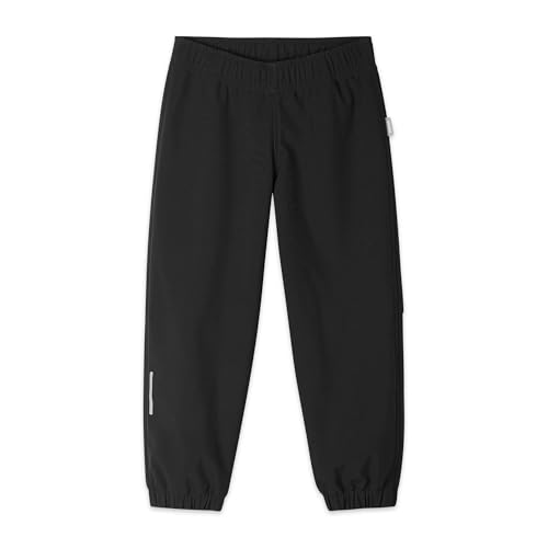 Reima Kuori Softshellhose für Kinder - Wasserdicht und atmungsaktiv für die Übergangszeit Outdoorhose für Jungen und Mädchen mit atmungsaktivem und winddichtem Stretchmaterial - Black 128