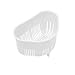Panier de vidange Panier de fruits Basket Stockage Suspension Suspension d'évier non perforé parfait for drainer les pâtes légumes fruits verts BBGSFDC (Color : White)