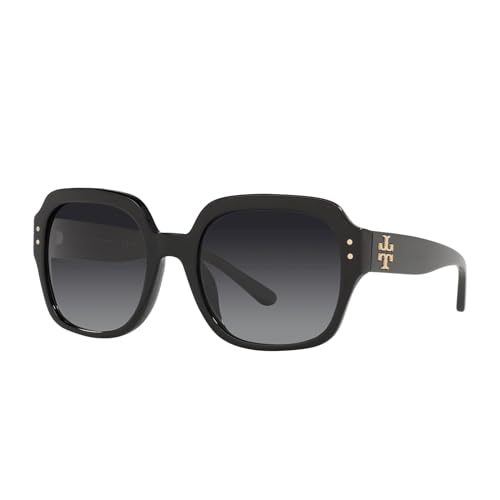 Tory Burch TY7143U Women's Sunglasses Black/Grey Gradient Polar 56
