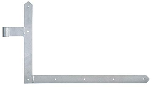 GAH-Alberts 313036 Tor-Winkelband, gerade, Abschluss spitz, unten, feuerverzinkt, Rolle: Ø16 mm / 400 x 600 mm