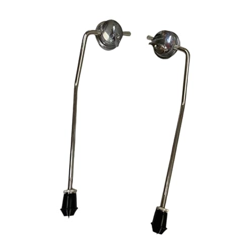Garende 2 Pieces Metal Bass Drum Stands Legs Kick Drum Support Stands for Instrument