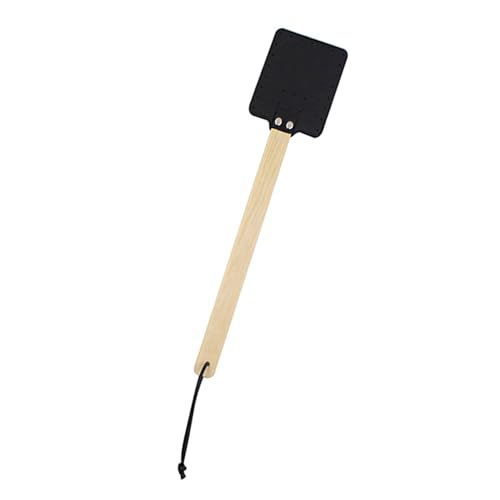 Effective Wood Handle Fly Swatters User Friendly Leather Fly Swatters With Strong Wood Handle For Multifunctional Use