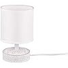 Lampada Da Tavolo Reality CHUCK – Metallo Nero E Paralume In Tessuto – 1xE14 – Altezza 29,5 Cm - 2