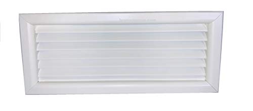 Evco Grille de reprise pour canalisations d’Air Chaud ou Froid/Diffuseur d’Air - Blanc