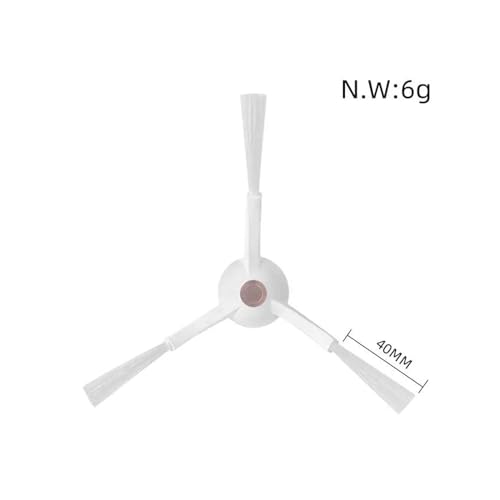 Compatible for ECOVACS T10 Plus Robot Vacuum Cleaner Spare Parts Main Side Brush Hepa Filter Mop Rag Dust Bag Brush Cover (Color : Set D)